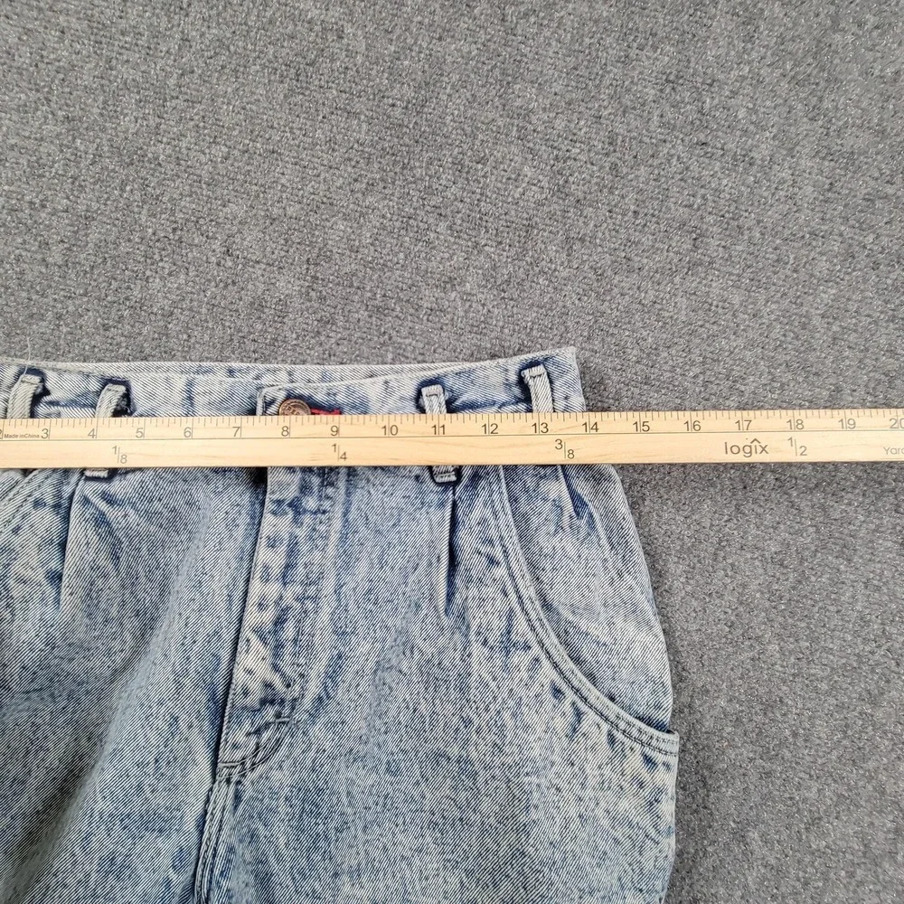 Vintage Pepsi Jeans Womens 13 30x30 Acid Wash Tapered Denim Pants USA 80/90s - Picture 3 of 14